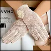 Protective Sleeves Home Textiles Garden Summer Lace Touch Screen Gloves Uv Sun Protection Driving Anti Skid Cotton Short For Girls Drop De