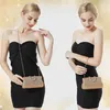 Gold Sier U Diamond Broche bolsos de noche monedero mini bolso elegante drs cena bolso de mano de noche