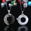 2 pcs Heaven Officials Blessing Couple Necklaces Moonlight Pendant Necklace For Lovers Friendship Jewelry Valentine's Day Gift Collier