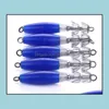 フィッシングフックスポーツアウトドア10pcs 10cm/15g 3.93in/0.52oz 7color squid fook cuttle蛍光灯