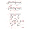 طابعات الطابعات جزء OpenBuilds لوحة شريحة خاصة لملفات تعريف الألومنيوم V-Slot Mini Five Roulette v Gantry Platprinters