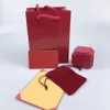 Set di gioielli Box Red Ca Lettera Collana Bracciale Orecchini Set di anelli Box Sacchetto per la polvere Sacchetto regalo (Abbina le vendite degli articoli del negozio, Non venduto singolarmente)