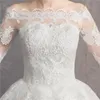 Autres robes De mariée dentelle demi manches robe épaules dénudées robe De bal princesse Simple broderie Vestido De NoviaAutre