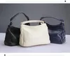 Evening Bags Trend Beige Soft Natural Cow Leather Elegant Women Shoulder Cowhide Female Handbag Large Tote High QualityEvening