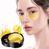 Collagen 24K Gold Eye Mask Seaweed Eye Patch Gel Remove Dark Circles Anti-Puffiness Anti-Aging Moisturizing Eyes Care-60pcs