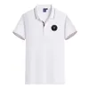 Мужская летняя футболка из чесаного хлопка Inter Miami CF для отдыха, профессиональная рубашка с короткими рукавами и лацканами