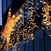 Strings LED Christmas Street Garland Eu 220V Luces de cuerda Decoraciones impermeables al aire libre para hadas navidia de hadas caseras