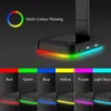 Epacket Gaming Headset Accessories Stand Lighting Base With 2 USB And 3.5mm Ports Colorful Glare LED Headphones Holder For Gamer P231J