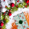 Подарочная упаковка 1/10 шт. Рождественская оберточная бумага красочная / сплошная цветовая упаковка.