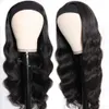 African Headscarf Wig Black Long Curly Hair Deep Wave Synthetische pruiken