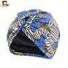 Beanie/Skull Caps Fashion Silkeslyfodrad Twisted Turban Bonnets för Women Leopard Head Wrap Cover Winter Cap Headwear Bonnet Femmebeanie/Skull