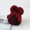 Caps Chapéus coisas de bebê pompom de pompom de inverno Kids menina quente 220823