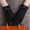 Five Fingers Gloves Warm Women Winter Outdoor Wool Han Edition Sports Riding Thickening Touch-screen Wind Rekawiczki Zimowe Damskie