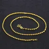 6 Pices Wholesale Women Girls Wave Chain Fashion 18K Yellow Gold Filled Classic Thin Necklace Collar Chain 45 cm lång