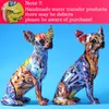 Enkel kreativ färg bulldogg chihuahua hundstaty vardagsrum ornament hem ingång vin skåp kontor dekorer hart hantverk 2207243620