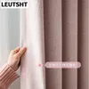 Curtain & Drapes French Curtains For Living Dining Room Bedroom Light Luxury Pink Lace Embroidery Princess Girl Window CustomizationCurtain