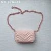 476433 Mini chaîne ceinture sacs petit cuir rose bleu noir crème couleurs dame concepteur sacs à main mignon femmes mode téléphone sacs