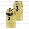 A3740 Custom Purdue Boilermakers 2021-22 NCAA College Basketball Jersey Caleb Furst Glenn Robinson Isaiah Thompson Zach Edey Jaden Ivey Trevion