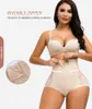 4XL XXS 지퍼 제어 요약 여성을위한 Shapewear 산후 슬리밍 속옷 하이 허리 트레이너 섹시한 엉덩이 리프터 바디 셰이퍼 L220802