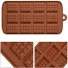 Baking Moulds Chocolate Mold 24 Cavity Cake Bakeware Kitchen Tool Silicone Candy Maker Sugar Mould Bar Block Ice Tray ToolBaking