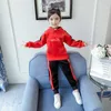 Autumn Winter Girls and Boys Ubrania 2 sztuki swobodne zestawy Gold Velvet Tracksuit for Girls Sport Suits Ubrania dla dzieci Zestaw 220523