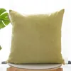 Cushion/Decorative Pillow Plain Cotton Linen Sofa Cushion Thicken Square Solid Color Living Room Backrest 2PCSCushion/Decorative