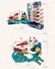 Model House Kits Wholesale Electric Toy Track Stor flerskiktssimulering Byggnadsblock Parkeringsplats Toys Kids Dinosaur Inertia Rail Car Puzzle Adventure Boy Gift