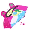 Cute Cartoon Children Parasol Animacja Kreatywny Długotrwały 3D Modelowanie Ucha Parasol Dla chłopców Girls W0