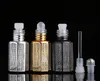 3ml/6ml/12ml lazer kaplamalı kristal damlalık parfüm basit moda esansiyel yağ şişesi 120pcs/lot