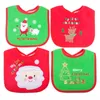 Baby Christmas Pattern Bibs Lunch Bibs Boys Girls Infant Cartoon Cloth for Children Self Feeding Care Waterproof Saliva Towel