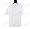 22SS HOMMES Femmes designers t-shirts Collar Lettre broderie Impression de coton T-shirt à manches courtes Crew Streetwear Xinxinbuy noir blanc xs-l