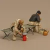 1 35 Figura modelo de resina Soldado GK Soldados da Bundeswehr no acampamento Tema militar da segunda guerra mundial Kit não montado e sem pintura 20120226044575