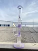 hookah glass bong american purple 16inch 18mm joint smoking pipe oil rigs