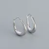 100% 925 Sterling Silver Geometric U Shape Stud Earrings For Women Fine Jewelry Silver Gold Wedding Earring Party Gifts