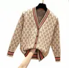 spring designer women sweater long sleeve v-neck cardigan knit casual jacket womens letter knitted jumper Asian size s-4xl B2x1#