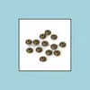 50 pièces/sac 6Mm perles en métal tibétain Antique or argent ovale forme d'ovni entretoise en vrac pour la fabrication de bijoux bracelet à bricoler soi-même breloques livraison directe 2021 Ar
