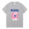 Mr.Bubble-Makes Banyo Zamanı Eğlenceli Aktif Tişört Erkek Kadın Kadın Sevimli Desen Baskılı T-Shirt Yaz Pamuk Trendi All Maç Tees 220708