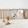 Cotone Lino Lettino Appeso Borsa portaoggetti nata Culla Comodino Giocattoli Organizer Nursery Borsa per pannolini Borsa per pannolini per biancheria da letto per bambini 220531