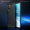 OnePlus 8T 8 9 Pro için Kılıflar OnePlus Nord N10 CE 5G N100 Yumuşak TPU Silikon Arka Kapak Fundas Için Lüks Karbon Fiber Darbeye Kılıf