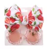 Child Sunglasses Headband Set Kids Floral Printed Hairband Outdoor Sun Glasses 2PCS/Set Baby Elastic Turbans Travel Beach Holiday Photo Eyeglass Accessories BC56