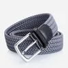 Belts Ladies High Quality Fashion Knitted Pin Buckle Belt Ribbon Accessories Men Casual Breathable Canvas Woven Luxury Elastic BeltBelts Eme