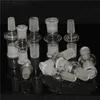 Recuperare tubi dell'acqua adattatore in vetro per narghilè piattaforme petrolifere Bong ciotole adattatore Banger al quarzo adattatori in vetro da 14 mm maschio a 18 mm femmina nettare fumante