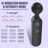 AV Vibrator Smart Heating Magic Różdżka 72 Dift Digital Display G-punkt stymulator Seksowne zabawki dla kobiet masturbator żeński