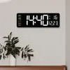 LED Large Display Wall Alarm Clocks Remote Control Temp Date Week Display Power Off Memory Table Clock Wall-mounted Dual Alarms