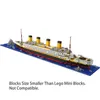 ブロック1860 PCSタイタニッククルーズ船モデルマイクロビルディングブロックキッズDIYおもちゃボートダイヤモンドブリックキット教育玩具ギフトT230103