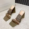 Отсуть туфли женская блокировка каблуки лодыжка сандалии дамы квадратные носки насосы