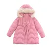 Bambini Ragazze Cappotto Inverno Bambini Giacche Moda Spessa Giacche lunghe Ragazze Cappotto Snowsuit 3-10Y Adolescente Bambini Soprabito Parka J220718