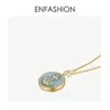 Pendant Necklaces Enfashion Punk Anker Women Gold Color Stainless Steel Femme Coin Choker Fashion Jewelry Collar P193046 220428