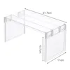 Hooks & Rails Refrigerator Storage Rack Fridge Layered Separator Shelf PS Multifunction Transparent Desktop Organizer Save SpaceHooks