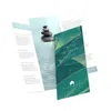 Recycle paper folding catalogue brochure paper leaflet with high quality printing and small size